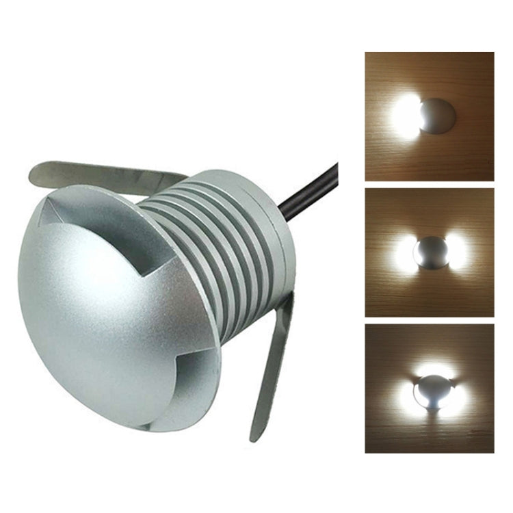 3W LED Embedded Polarized Buried Lamp IP67 Waterproof Turtle Shell Lamp Outdoor Garden Lawn Lamp, Warm Light 3000K Q3 Three-way Light, Warm Light 3000K Q3