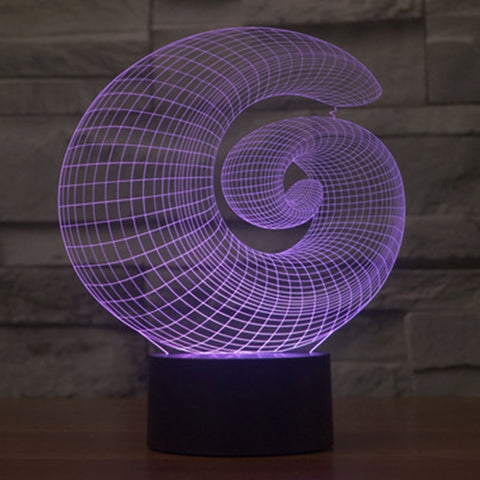 7 Color Discoloration Creative Visual Stereo Lamp Desk Lamp Night Light, Abstract Style