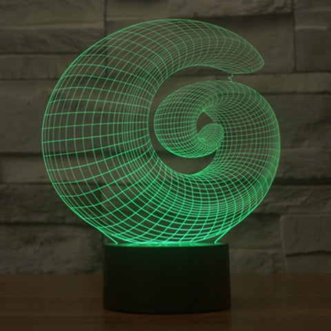 7 Color Discoloration Creative Visual Stereo Lamp Desk Lamp Night Light, Abstract Style