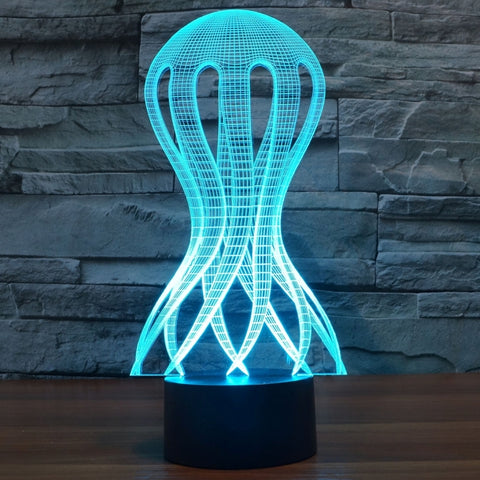 7 Color Discoloration Creative Visual Stereo Lamp Desk Lamp Night Light, Acaleph Style