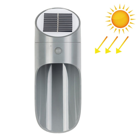 Solar Outdoor LED Induction Wall Light Night Light Radar Human Body Induction Lighting, White Light, White Light (Black), White Light (Grey), White Light (White)