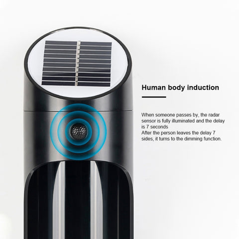 Solar Outdoor LED Induction Wall Light Night Light Radar Human Body Induction Lighting, White Light, White Light (Black), White Light (Grey), White Light (White)