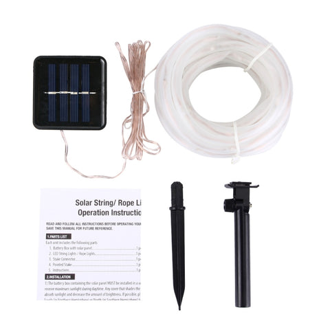 Solar Panel  water resistant  50 LED, 5m 50LED Blue Light, 5m 50LED Colorful Light, 5m 50LED White Light, 5m 50LED Warm White