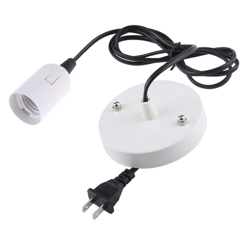 E27 Wire Cap Lamp Holder Chandelier Power Socket with Base & 1.5m Extension Cable, US Plug, E27