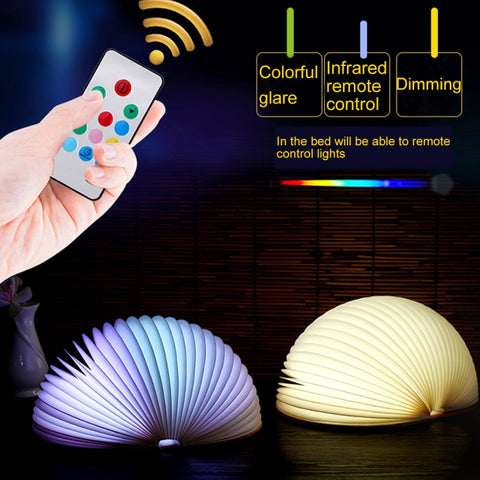 Creative Portable USB Charging Semicircle Night Light with Remote Control, Semicircle (Blue), Semicircle (Brown)
