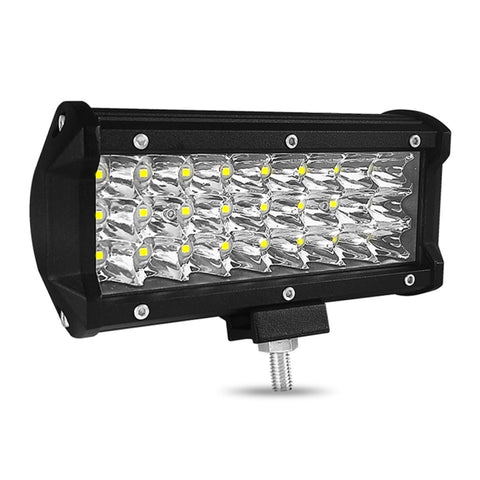 7 inch 18W 1800LM 3 Row LED Strip Light Working Refit Off-road Vehicle Lamp Roof Strip Light, 7 inch 72W