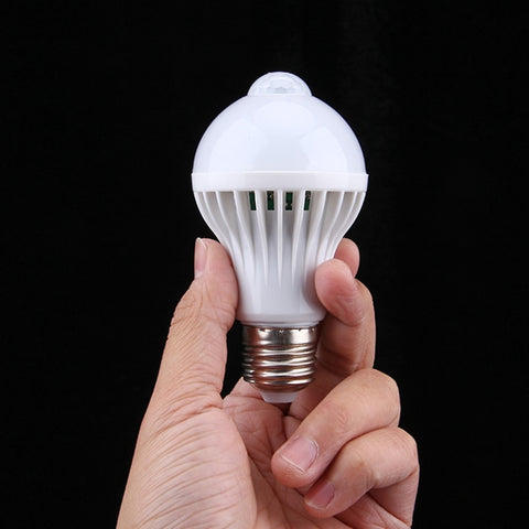Sensor Distance: 4-6m, AC 85-265V, E27 9W White Light, E27 9W Warm White