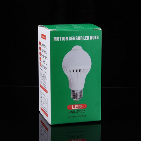 Sensor Distance: 4-6m, AC 85-265V, E27 9W White Light, E27 9W Warm White