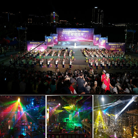 Master / Slave / DMX512 / Auto Run / Sound Control Modes, AC 220V
