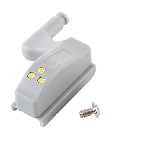 10 PCS 0.3W Universal Inner Hinge LED Sensor lamp Cupboard 3 LEDs Night light Auto ON/OFF Bulb, 10 PCS Warm White, 10 PCS White Light