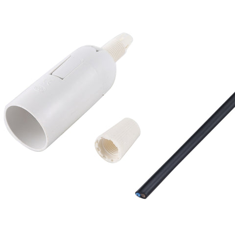 E14 Lamp Socket Base Holder with Electrical Wire Cable, Cable Length: 28cm, E14