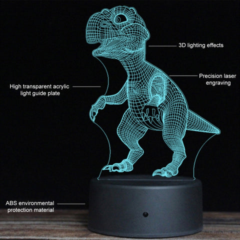 DC01 Crack Base Bicycle Creative 3D Colorful LED Decorative Night Light, Remote Control Version, Remote Control Version