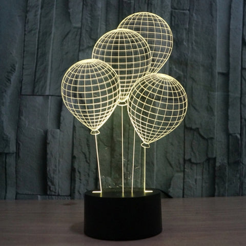 7 Color Discoloration Creative Visual Stereo Lamp Desk Lamp Night Light, Balloon Style