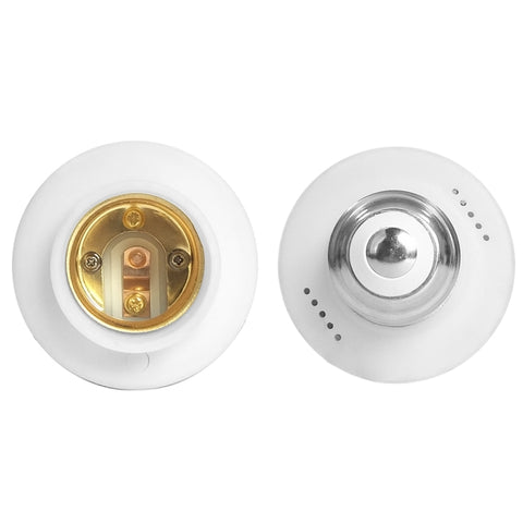 200W Max E27 APP Remote Control WiFi Smart Light Bulb Adapter Lamp Base Works with Alexa Echo & Google Home, AC 100-250V, APP Control