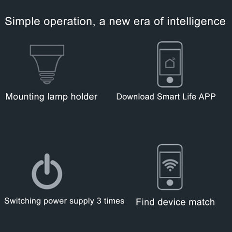200W Max E27 APP Remote Control WiFi Smart Light Bulb Adapter Lamp Base Works with Alexa Echo & Google Home, AC 100-250V, APP Control