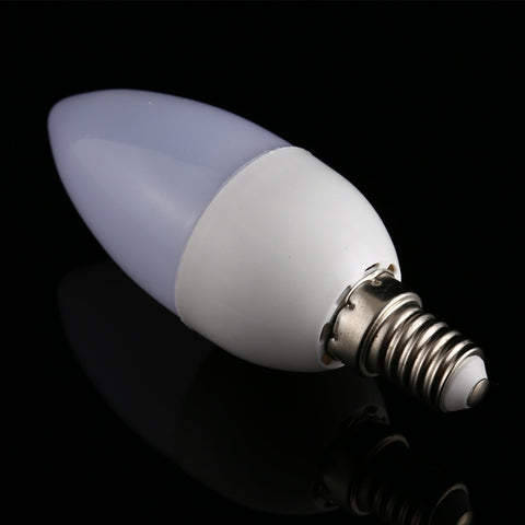 3W 6500K E14 2835 8LEDs Pointed LED Energy Saving Bulb, Light Color: White Light, 110-220V, White Light