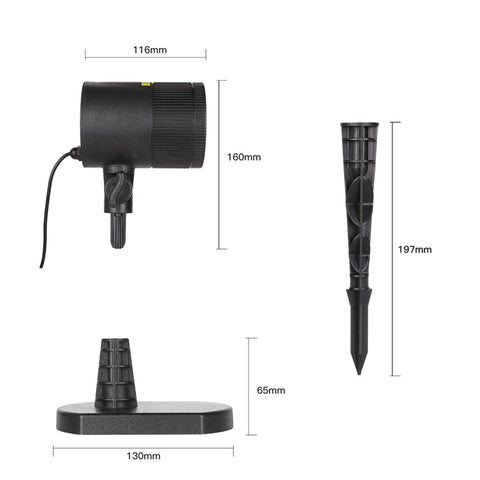 Dynamic Red + Green Laser Mini Outdoor Lamp, CMF-A103