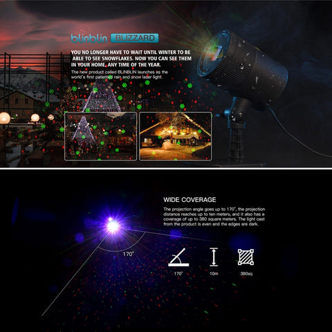 Dynamic Red + Green Laser Mini Outdoor Lamp, CMF-A103