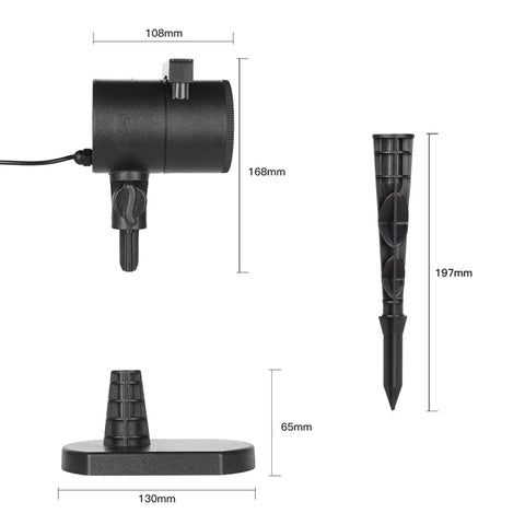 8 Groups Patterns Outdoor Lawn Lamp, CPF-LM401