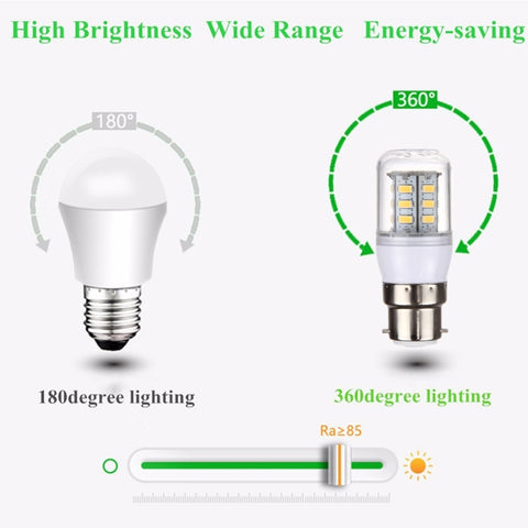 B22 2.5W LED Corn Light 24 LEDs SMD 5730 Bulb, AC 110-220V, AC 110-220V