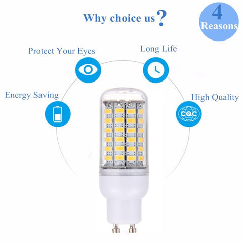 GU10 5.5W 69 LEDs SMD 5730 LED Corn Light Bulb, AC 200-240V, AC 200-240V