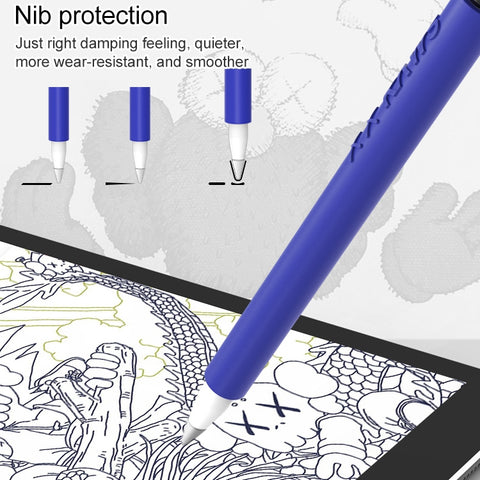 LOVE MEI For Apple Pencil 1 Middle Finger Shape Stylus Pen Silicone Protective Case Cover, For Apple Pencil 1