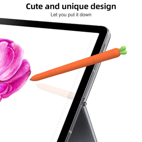 Cute Carrot Liquid Silicone Protective Cover for Samsung Galaxy S Pen, For Samsung Galaxy S Pen