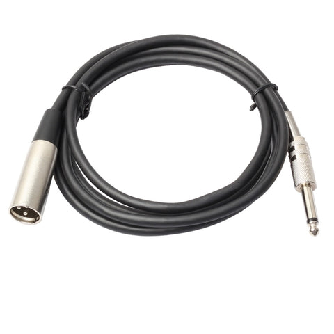 3-Pin Male to 1/4 inch (6.35mm) Mono Shielded Microphone Audio Cord Cable, Length: 1.8m, Length: 3m, Length: 5m, Length: 7.6m, Length: 10m