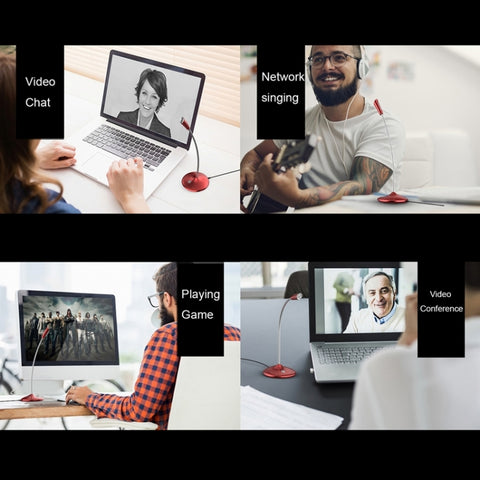 Compatible with PC / Mac for Live Broadcast, Show, KTV, etc., BK USB Port/White, BK USB Port/Black, BK USB Port/Red
