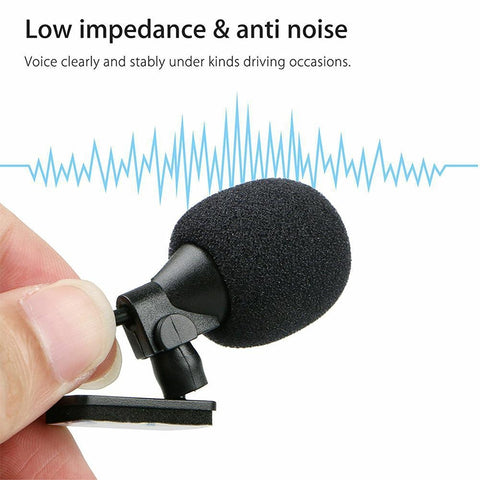 ZJ015MR Mono 3.5mm Angle Head Plug Car Navigation DVD External Paste Microphone, Length: 3m, Mono 3.5mm Angle Head
