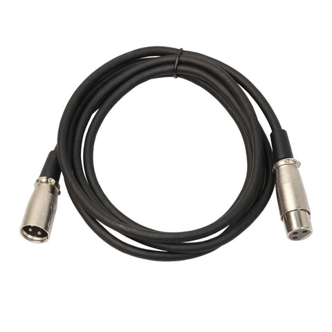 3m  3-Pin XLR Male to XLR Female Microphone Cable, Length: 3m