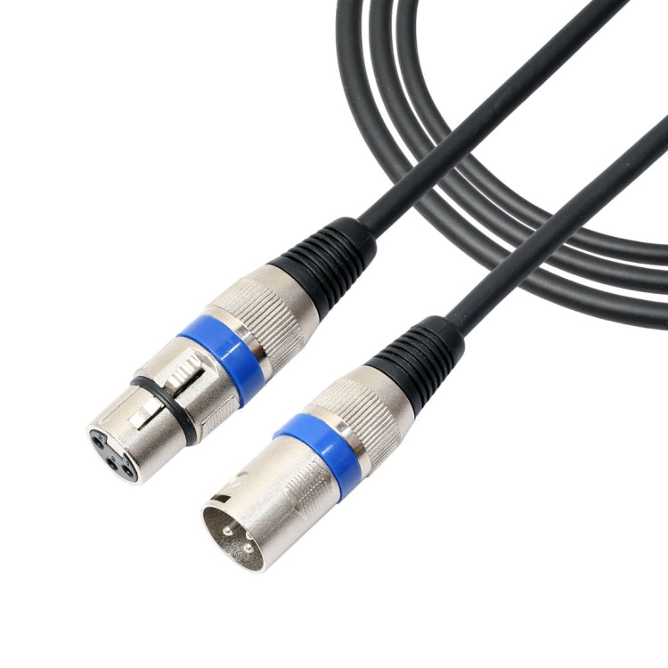 1m 3-Pin XLR Male to XLR Female MIC Shielded Cable Microphone Audio Cord, Length: 1m (Blue)