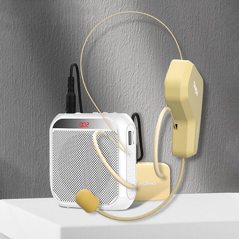 ASiNG  WM03 2.4G Wireless Microphone Headset Microphone Bluetooth Speaker Kit, WM03 Black, WM03 White