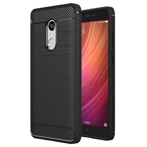 For Xiaomi  Redmi Note 4X Brushed Carbon Fiber Texture Shockproof TPU Protective Case , For Redmi Note 4X, Redmi Note 4X