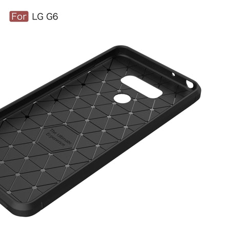 For LG G6 Brushed Carbon Fiber Texture Shockproof TPU Protective Cover Case, For LG G6, LG G6, For G6