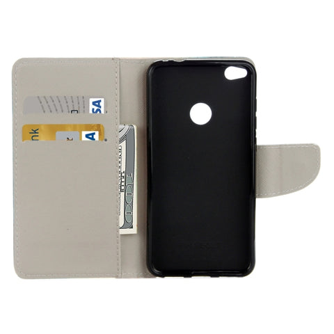 For Huawei  P8 Lite (2017) & Honor 8 Lite Green Tree in Bloom Pattern Horizontal Flip Leather Case with Holder & Card Slots & Wallet, For P8 Lite (2017) & Honor 8 Lite, Huawei P8 Lite (2017) & Honor 8 Lite