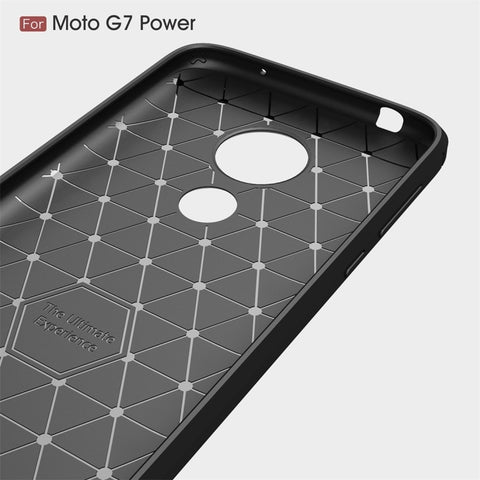 Brushed Texture Carbon Fiber TPU Case for Motorola Moto G7 Power US Version, For Motorola Moto G7 Power US Version