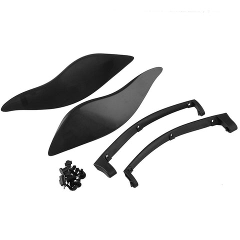 MB-OT360 2 PCS Adjustable Air Deflectors Side Wings Fairing Side Cover Shield for for 2014-2019 Harley Davidson Touring Electra / Street / Tri Glide / CVO, Side Cover Shield