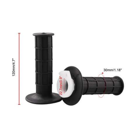 MB-MH028-BK Motorcycle Grips 22mm Handle Throttle Clamp Hand Grip with Throttle Cable  for 110-250CC ATV Quad Pit Dirt Bike Motocross Racing, MB-MH028-BK