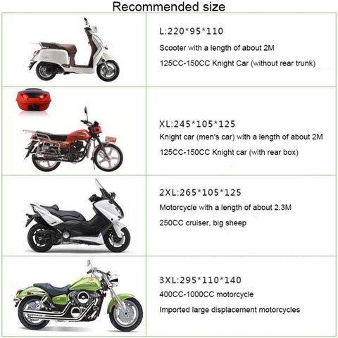 210D Oxford Cloth Motorcycle Electric Car Rainproof Dust-proof Cover, Size: XL, Size: XL
