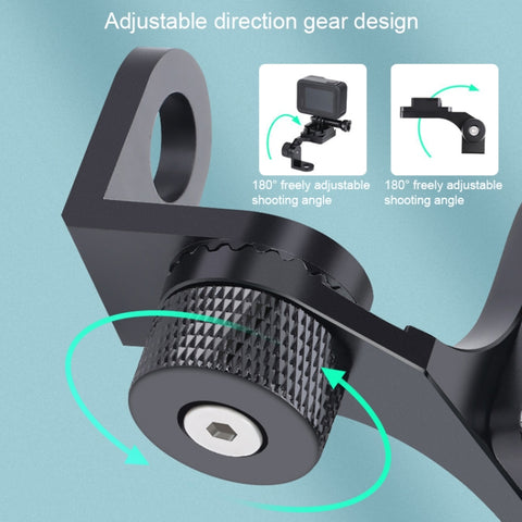 RUIGPRO Motorcycle Handlebar Alloy Phone Bracket for GoPro, Insta360, DJI and Other Action Cameras