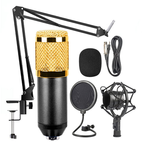 BM-800 Network K-Song Dedicated High-end Metal Shock Mount Microphone Set, BM800 Kit Blue, BM800 Kit White, BM800 Kit Black, BM800 Kit Pink