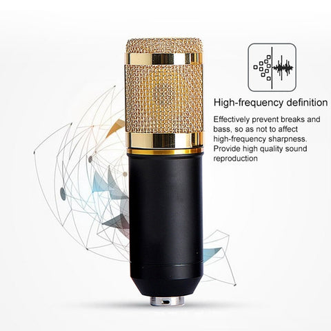 BM-800 Network K-Song Dedicated High-end Metal Shock Mount Microphone Set, BM800 Kit Blue, BM800 Kit White, BM800 Kit Black, BM800 Kit Pink