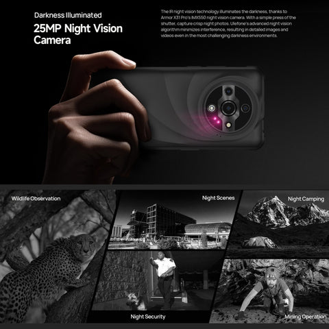 Ulefone Armor X31 Pro 5G, 8GB+256GB, Night Vision, IP68/IP69K Rugged Phone, 6.56 inch Android 14 MediaTek Dimensity 6300 Octa Core, Network: 5G, NFC, OTG, Armor X31 Pro