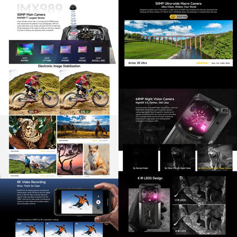 Ulefone Armor 28 Ultra Rugged Phone, 16GB+1TB, Night Vision, 10600mAh, 6.67 inch Android 14 MediaTek Dimensity 9300+ Octa Core, Network: 5G, NFC, Armor 28 Ultra