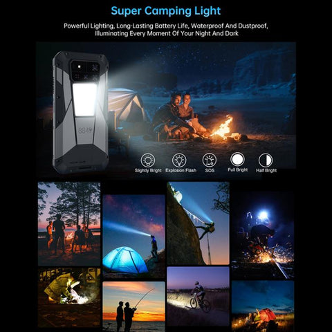 Unihertz Tank 4 Pro Projector Rugged Phone, 16GB+512GB, Night Vision, 6.73 inch Android 13 Dimensity 8300 Octa Core, Network: 5G, NFC, 16GB+512GB