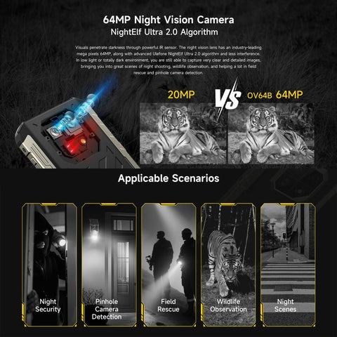Ulefone Armor 22 Pro IP68/IP69K Rugged Phone, 8GB+128GB, 6.58 inch Android 15 MediaTek Helio G96 Octa Core, Network: 4G, NFC, OTG, 8GB+128GB