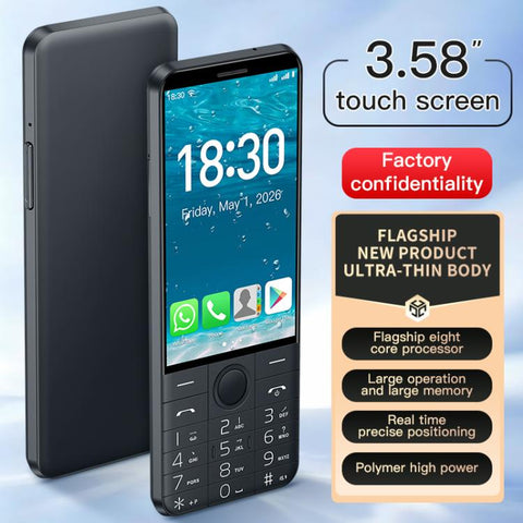 DOOV R27 Keypad Phone, 4GB+64GB, 3.58 inch Android 14 Mediatek MT6765 Octa Core, Network: 4G, Support Google Store, No Camera, No Camera