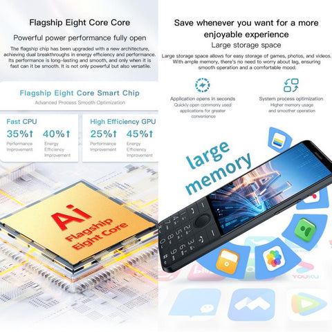 DOOV R27 Keypad Phone, 4GB+64GB, 3.58 inch Android 14 Mediatek MT6765 Octa Core, Network: 4G, Support Google Store, No Camera, No Camera