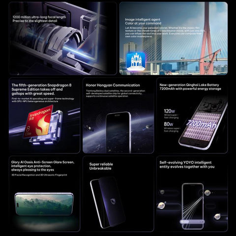 Honor Magic8 RSR Porsche Design, 24GB+1TB, 3D Ultrasound Fingerprint, 6.71 inch MagicOS 10.0 / Android 16 Snapdragon 8 Elite Gen 5 Octa Core, Network: 5G, NFC, OTG, 24GB+1TB